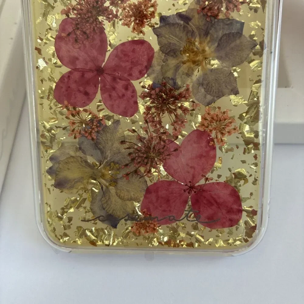 New In Box Case Mate Karat Petals, iPhone X/Xs, Pressed Flowers, Shock Absorbing